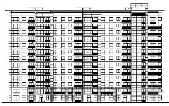 某十三层住宅楼建筑方案图