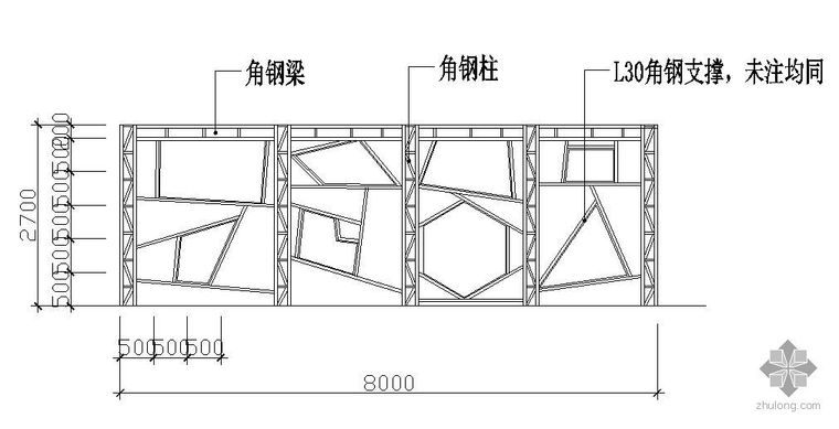 水池池壁防水做法大样图资料下载-回音壁施工大样图
