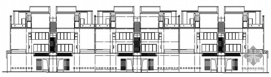 建筑施工图院办设计资料下载-[深圳]某名院设计叠院四层HOUSE建筑施工图