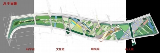 概念园区设计资料下载-[宁波]高等教育园区文化景观带概念设计