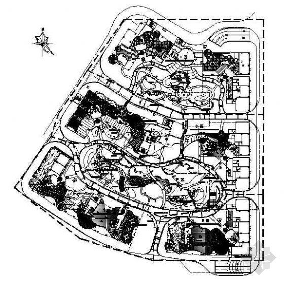 小区旁绿地资料下载-深圳小区组团知名地产景观施工图