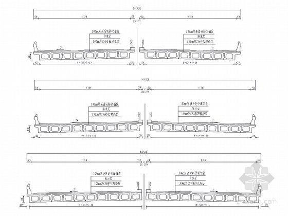 简支空心板桥通用图纸资料下载-后张法简支空心板桥上部构造通用图56张（1.25m板宽）
