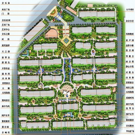 天津居住区景观设计方案资料下载-[天津]居住区环境景观设计方案