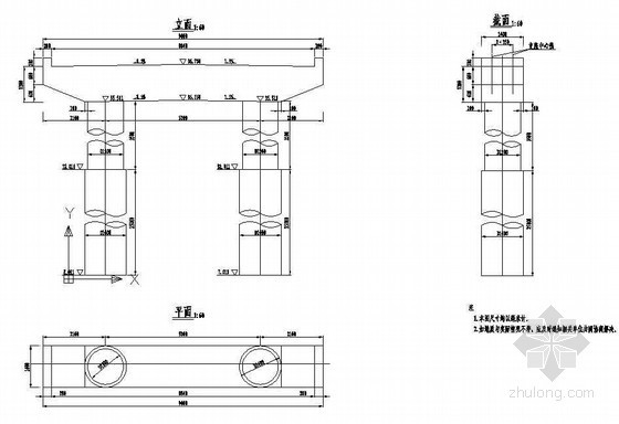 空心板桩柱式桥墩资料下载-5×15米预应力混凝土空心板桥墩构造节点详图设计
