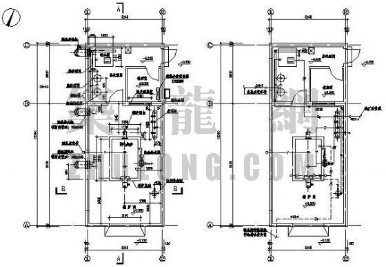 燃气锅炉房cad资料下载-某工厂燃气锅炉房设计图