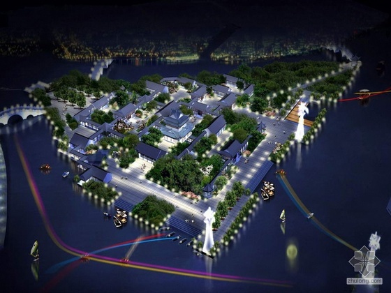城镇规划设计成果文本资料下载-[京杭]某运河规划设计文本