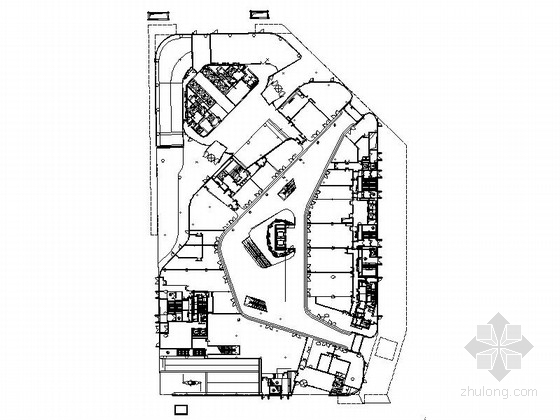 广场总平面规划图资料下载-[北京]5层现代风格知名商业广场各层平面施工图