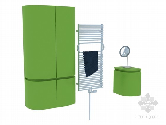 生物工程设备3d模型资料下载-浴室设备3D模型下载