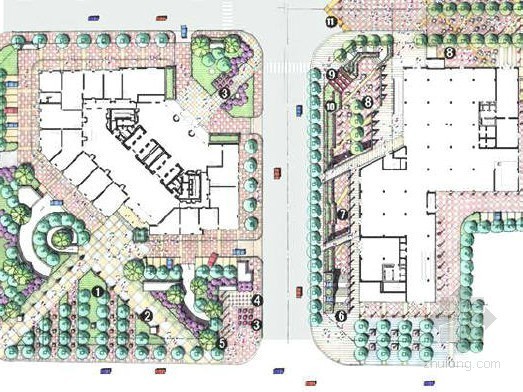 综合商业中心建筑设计资料下载-综合型商业中心景观概念设计方案