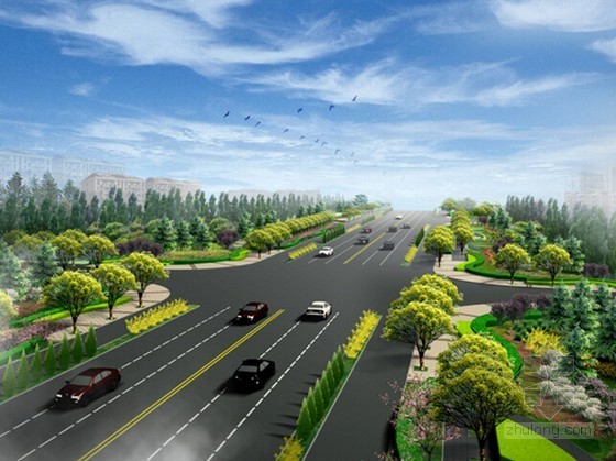 绿化隔离带道路资料下载-[浙江]2015年市政道路绿化景观工程预算书(含施工图纸)