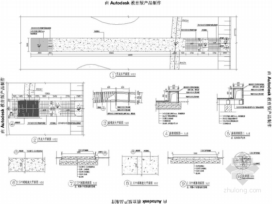 [湖北]滨湖公园景观规划设计施工图-道路施工详图