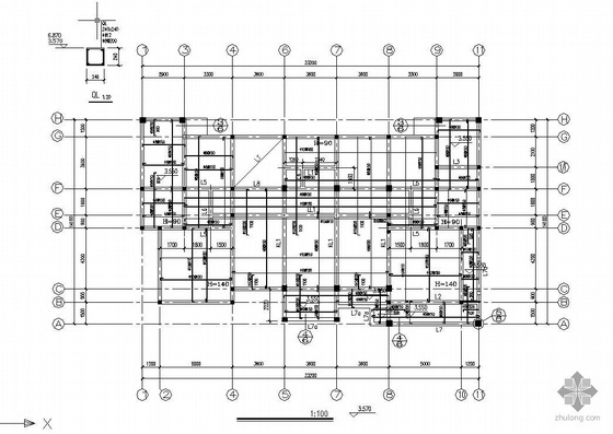 广东农村小别墅设计图资料下载-某小别墅楼结构设计图
