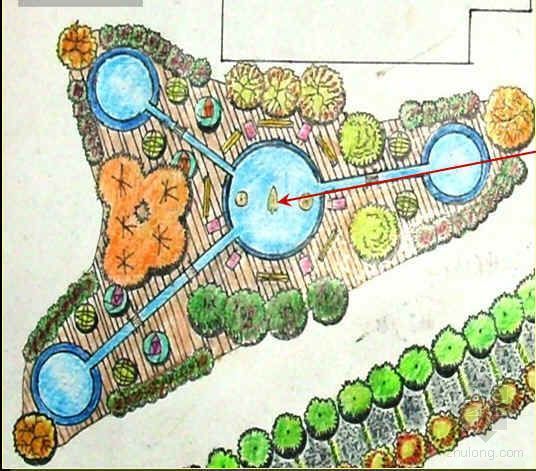 园林景观公园毕业设计方案资料下载-某商业区局部园林景观设计方案