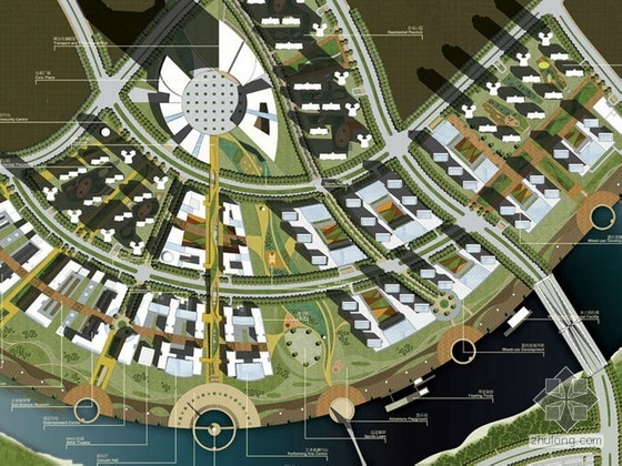 中心城区规划模型资料下载-天津生态城区规划设计