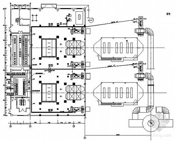 热电厂平面布置图资料下载-某热电厂锅炉间配电平面图