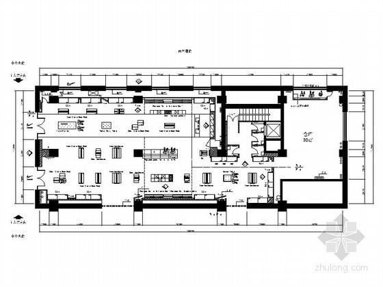 运动专卖店cad资料下载-[哈尔滨]某知名运动品牌零售店室内装修图