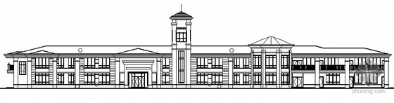 幼儿园建筑设计欧式视频资料下载-某二层欧式幼儿园建筑扩初图