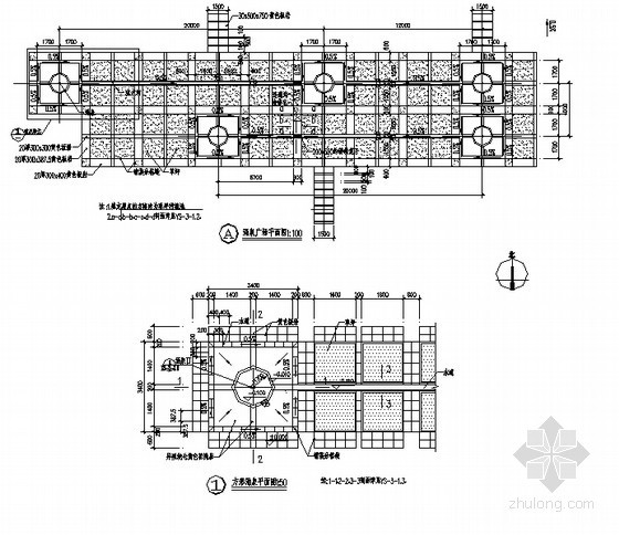 喷泉广场平面图CAD资料下载-广场喷泉施工详图