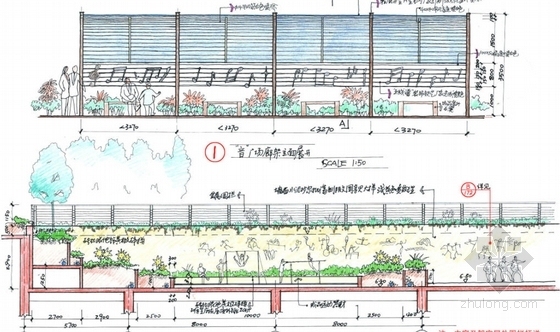 [国外]居住区中庭花园景观设计方案-体育广场