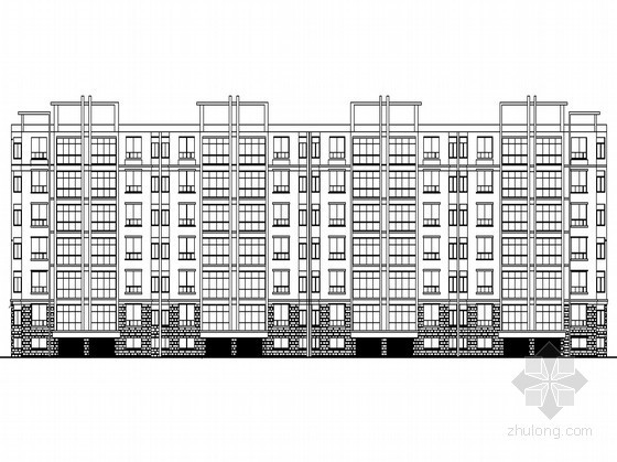 江苏现代小区资料下载-[江苏]某现代住宅小区组团建筑群建筑方案图