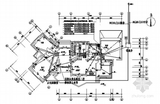 二层观光塔施工图资料下载-某二层别墅电气施工图