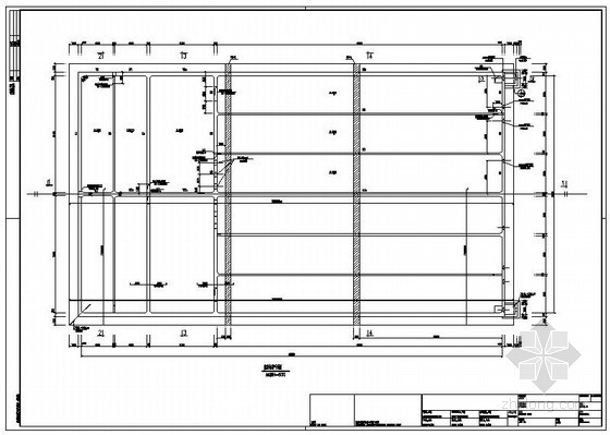 污水厂平面构筑物图资料下载-无锡某污水厂生化池结构图