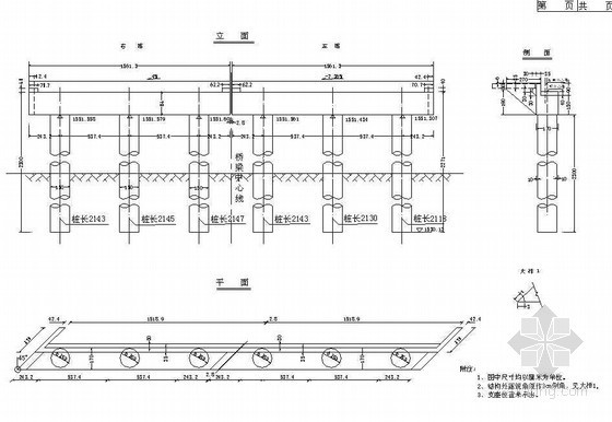 6米高挡墙资料下载-三柱式墩台桥下部桥台一般构造节点详图设计