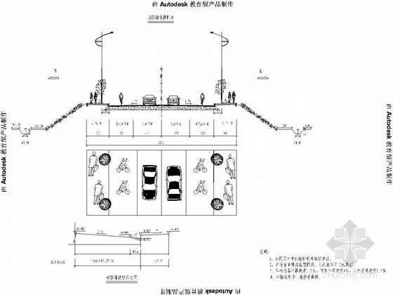 市政交通工程计算资料下载-[湖南]20m宽城市支路工程全套施工图（123张 道路 排水 交通工程等）