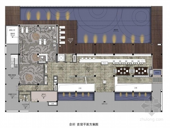 会所室内设计方案图资料下载-[珠海]海滨高档会所室内设计方案图