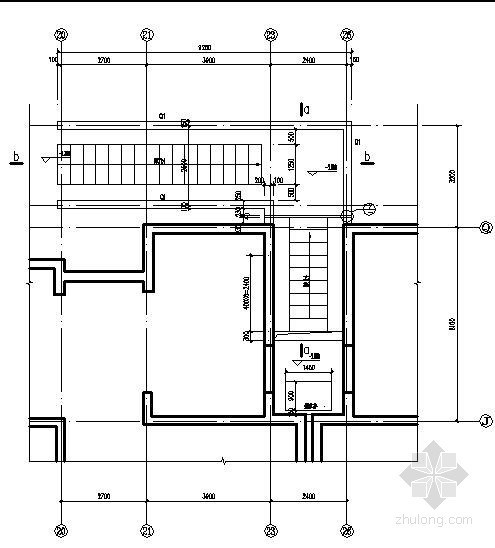 建筑坡道构造资料下载-自行车坡道地下室节点构造详图