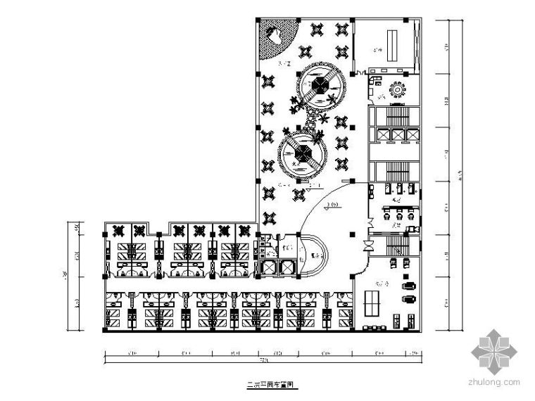四层楼平面设计图资料下载-某办公楼平面设计方案