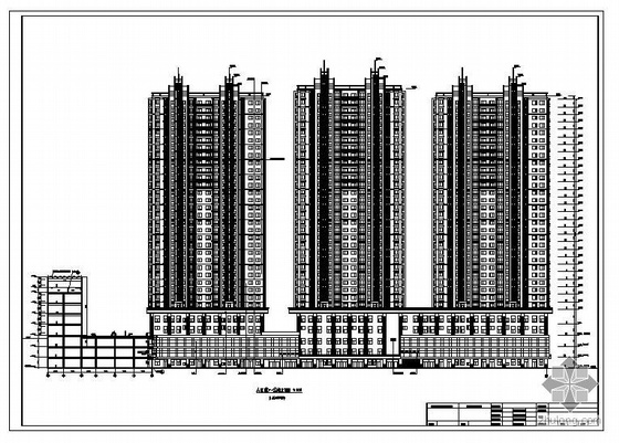 高层建筑机房资料下载-某大底盘高层建筑结构图