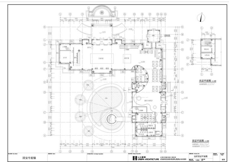 [住宅]固安牛驼温泉住宅区建筑方案文本（包含PPT+85页）-首层平面图