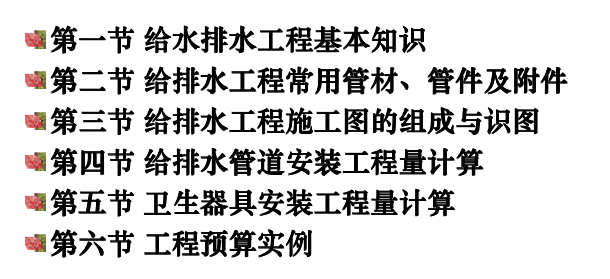 管道安装施工图预算资料下载-安装预算速成篇之给排水安装工程施工图预算的编制