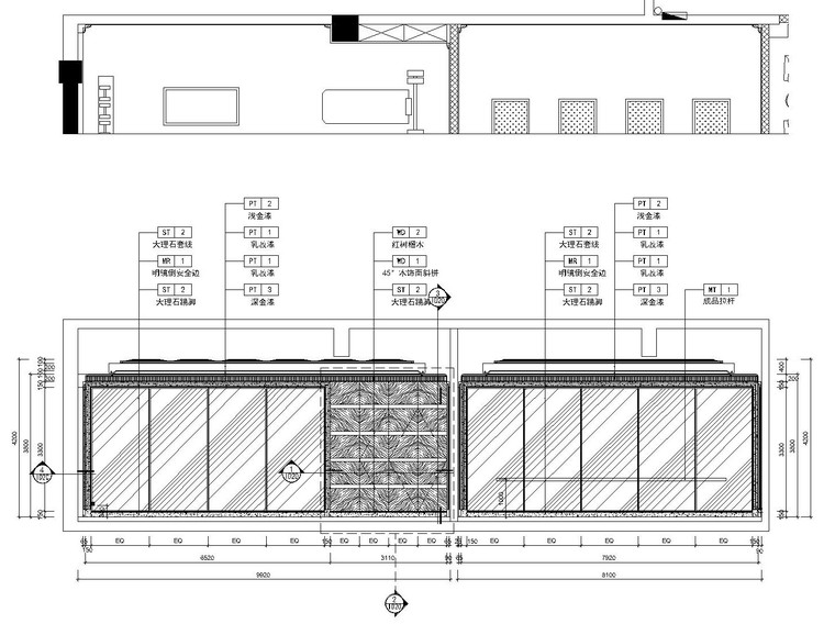 [新疆]某高端健身休闲会所全套装饰施工图（附效果图）-yiceng limian