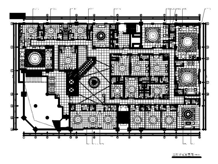 中式宾馆大厅效果图资料下载-[福建]福清某大酒店中餐厅设计CAD施工图（含效果图、实景图）