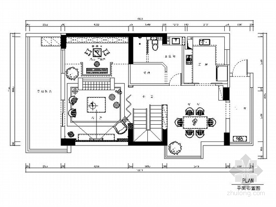 上海复式室内装修资料下载-[上海]精品现代风格复式两层别墅室内装修施工图（含效果）