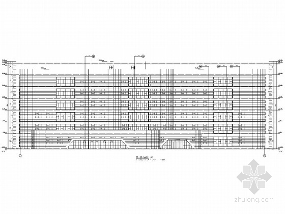 农村服务中心楼资料下载-[新疆]六层框架结构广电服务中心办公楼结构施工图（含详细建筑图）