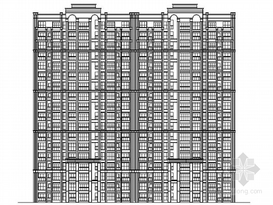 多层及高层住宅规划资料下载-[四川]简欧风格高层住宅楼及多层商业楼建筑施工图（含多栋住宅图纸）