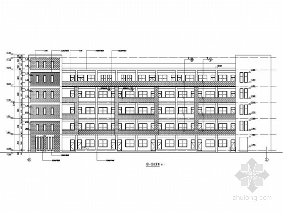 五层框架教学楼施工图资料下载-[浙江]五层框架结构实验中学教学楼结构施工图（含建筑图 回旋钻孔灌注桩）