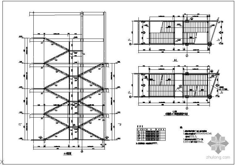 钢结构楼梯节点构造详图资料下载-某钢结构双剪楼梯节点构造详图