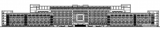 新中式教学楼模型资料下载-某城市学院主教学楼建筑施工图