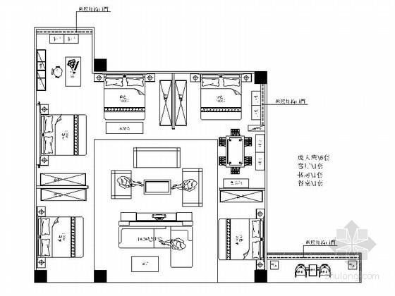 高档男装专卖店示意图资料下载-[成都]连锁品牌商场现代化实木家私专卖店设计装修图（含效果）