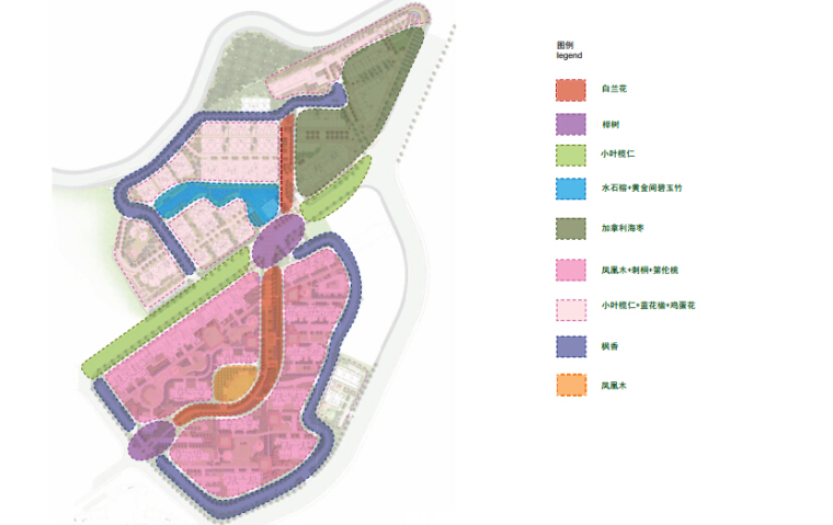[福建]“动静有致”社区景观规划方案-种植设计意向
