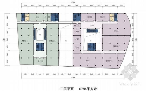 [浙江]现代风格文化中心规划设计方案文本（图书馆、博物馆、文化综合体）-现代风格文化中心各层平面图