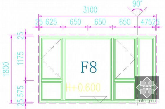 [广东]大型住宅项目铝合金门窗工程招标文件及工程量清单(含施工图纸)-门窗大样详图