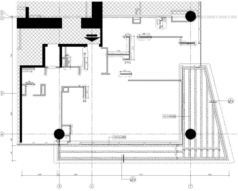 [李玮珉]深圳湾一号-豪华两居室样板间室内装修设计施工图（CAD）-3墙体拆砌图