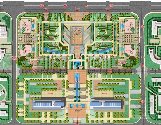 休闲园3D模型资料下载-[许昌]城市休闲公园景观规划设计方案