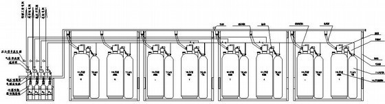 干粉灭火系统管网干粉储存容器容积计算公式资料下载-气体灭火系统大样图