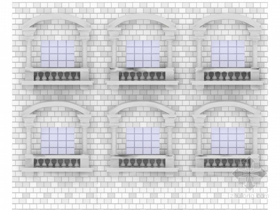 3d窗户su模型资料下载-欧式风格窗户